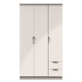 Camden Tall Triple Plain + Drawer Wardrobe