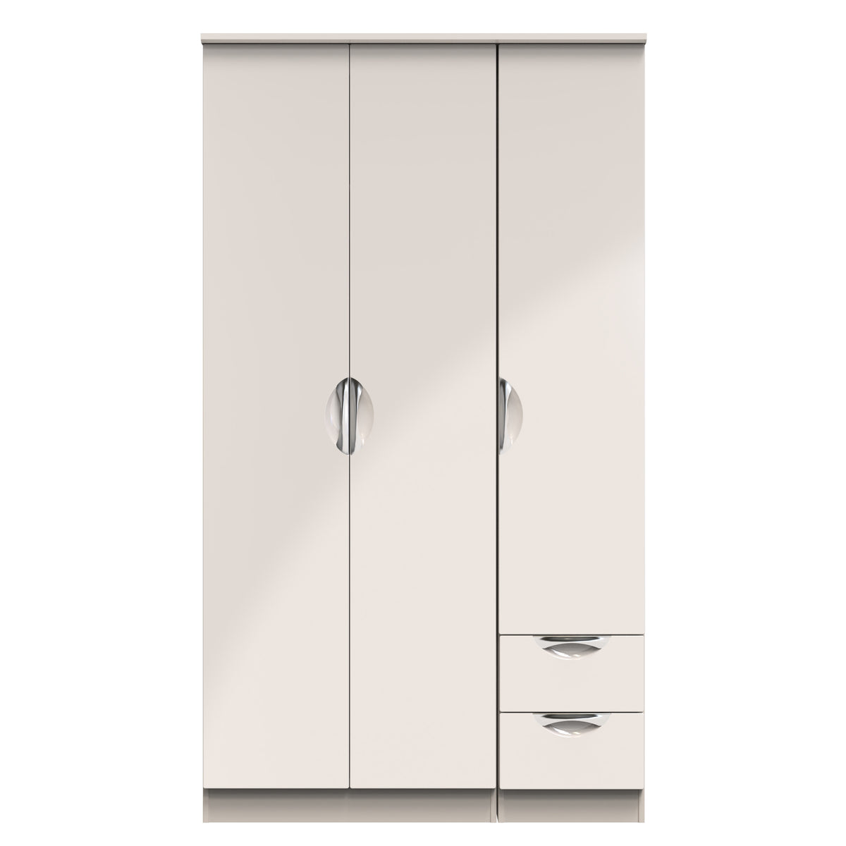 Camden Tall Triple Plain + Drawer Wardrobe