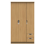 Camden Tall Triple Plain + Drawer Wardrobe