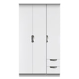 Camden Tall Triple Plain + Drawer Wardrobe
