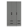 Camden Tall Triple 2 Drawer + Drawer Wardrobe