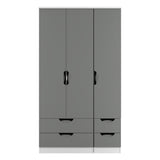 Camden Tall Triple 2 Drawer + Drawer Wardrobe