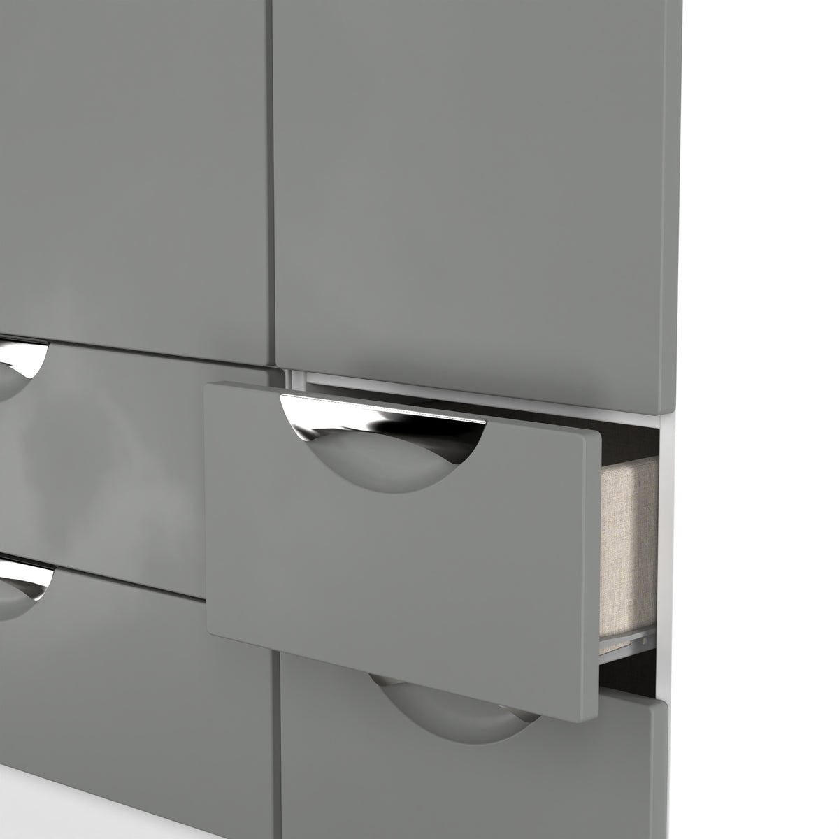 Camden Tall Triple 2 Drawer + Drawer Wardrobe