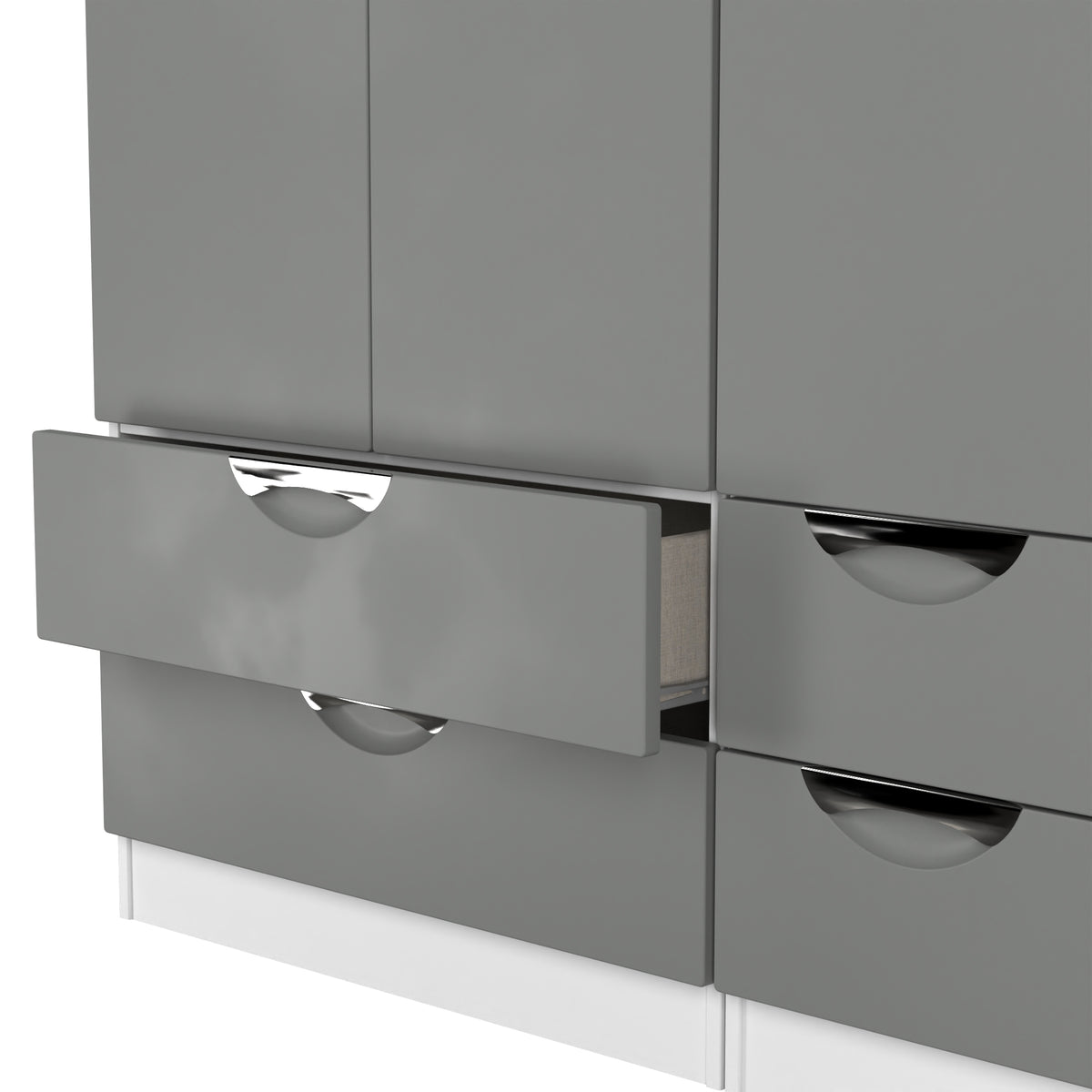 Camden Tall Triple 2 Drawer + Drawer Wardrobe