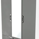 Camden Tall Triple 2 Drawer Mirror + Drawer Wardrobe