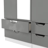 Camden Tall Triple 2 Drawer Mirror + Drawer Wardrobe