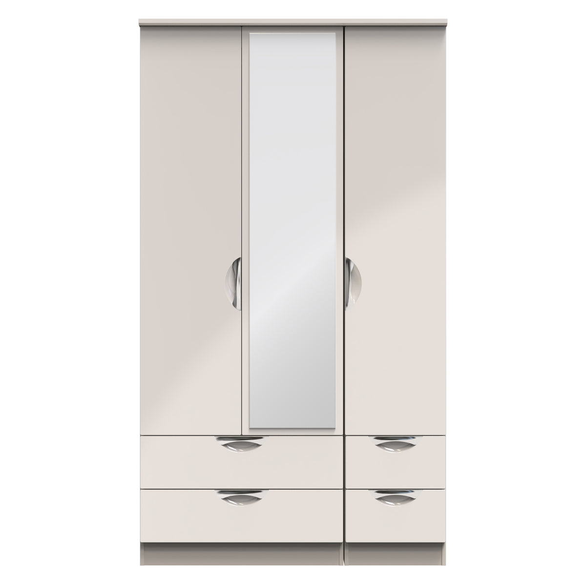 Camden Tall Triple 2 Drawer Mirror + Drawer Wardrobe