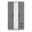 Camden Tall Triple Mirror + Drawer Wardrobe