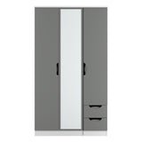 Camden Tall Triple Mirror + Drawer Wardrobe
