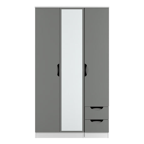 Camden Tall Triple Mirror + Drawer Wardrobe