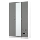 Camden Tall Triple Mirror + Drawer Wardrobe