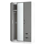 Camden Tall Triple Mirror + Drawer Wardrobe