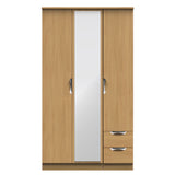 Camden Tall Triple Mirror + Drawer Wardrobe