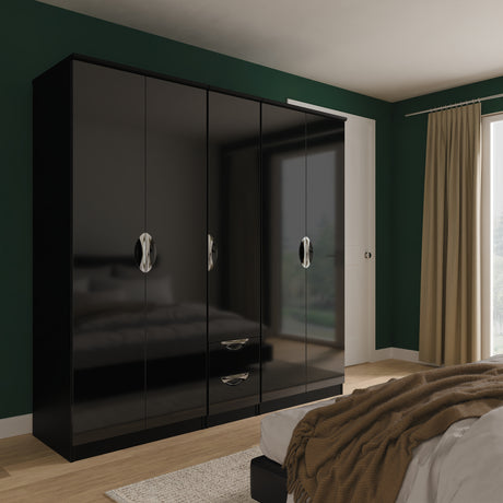 Camden 5 Door 2 Drawer Wardrobe