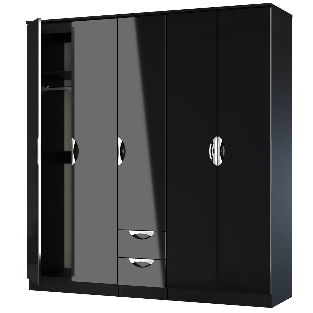 Camden 5 Door 2 Drawer Wardrobe