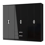 Camden 6 Door 2 Drawer Double Wardrobe