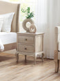 Camille French Style 2 Drawer Bedside Table