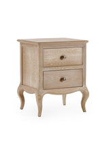 Camille French Style 2 Drawer Bedside Table