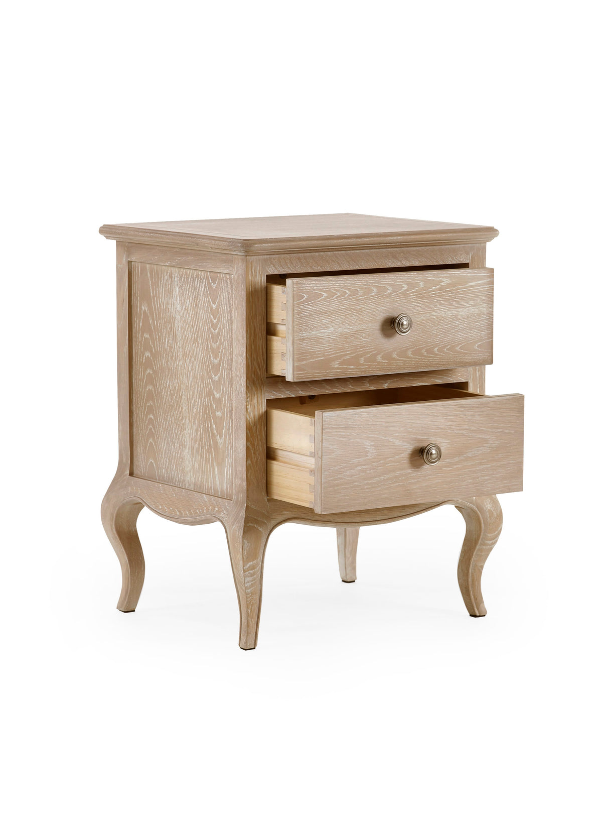 Camille French Style 2 Drawer Bedside Table