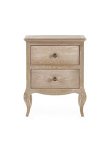 Camille French Style 2 Drawer Bedside Table