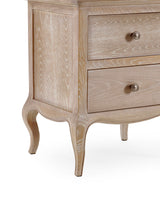 Camille French Style 2 Drawer Bedside Table