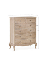 Camille French Style 6 Drawer Chest (4+2)