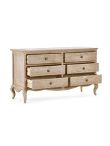 Camille French Style 6 Drawer Wide Chest