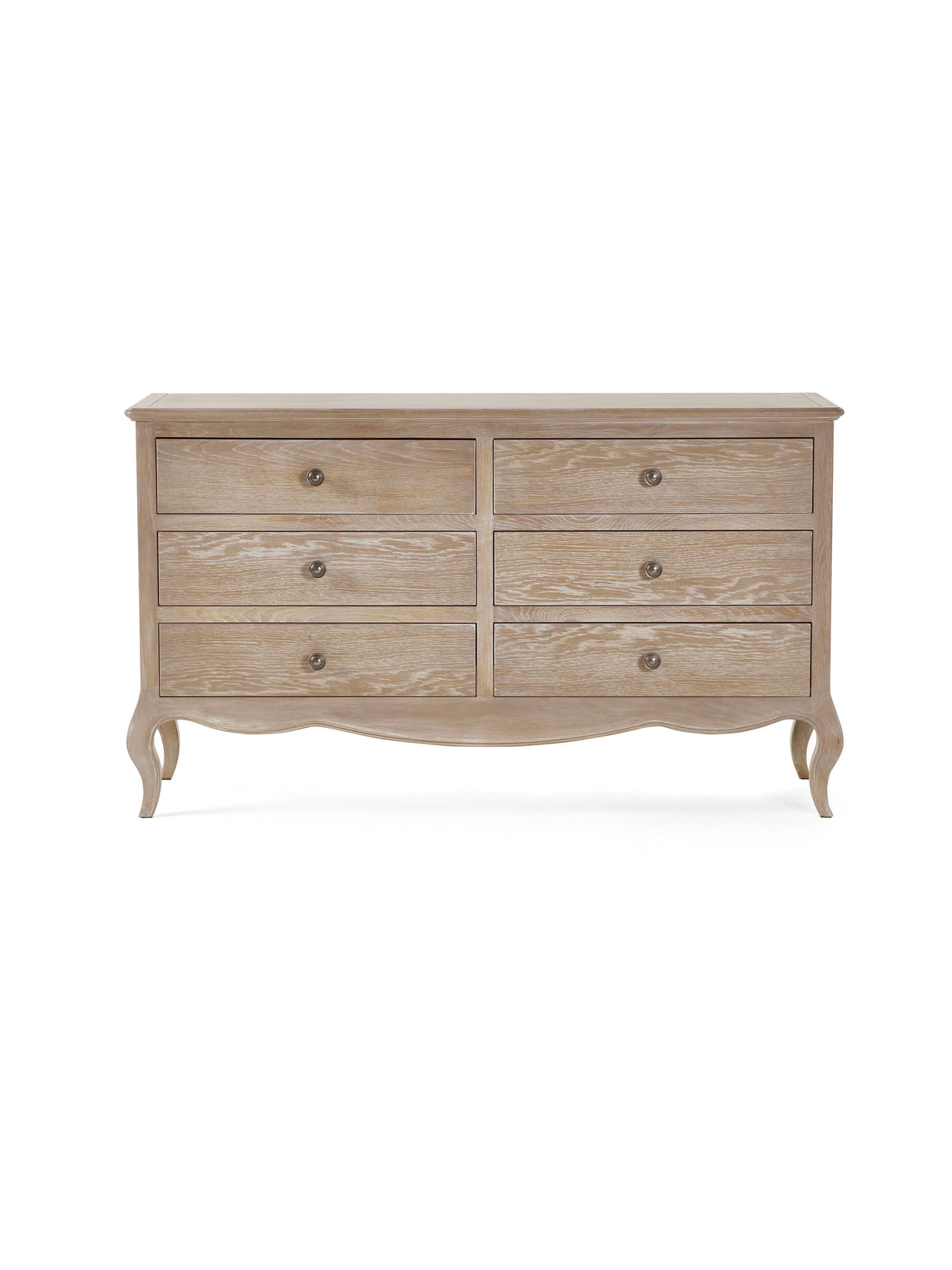 Camille French Style 6 Drawer Wide Chest