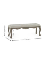 Camille French Style Upholstered Bench