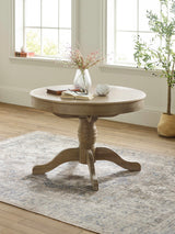 Camille French Style Round to Oval 4-6 Seater Extending Dining Table