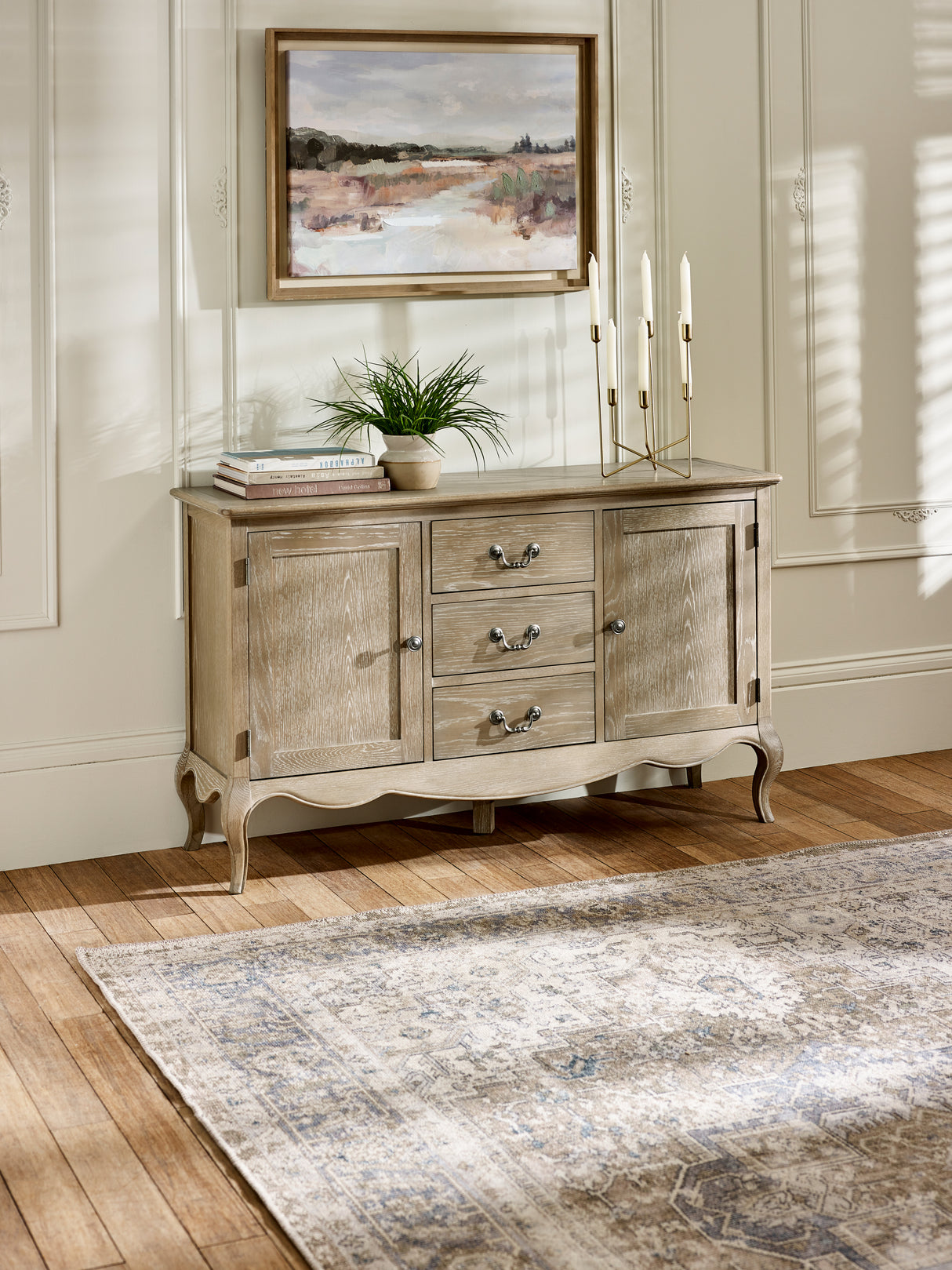 Camille French Style 2 Door 2 Drawer Sideboard