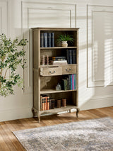 Camille French Style Tall Bookcase with Drawers