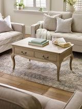 Camille French Style Rectangular Coffee Table