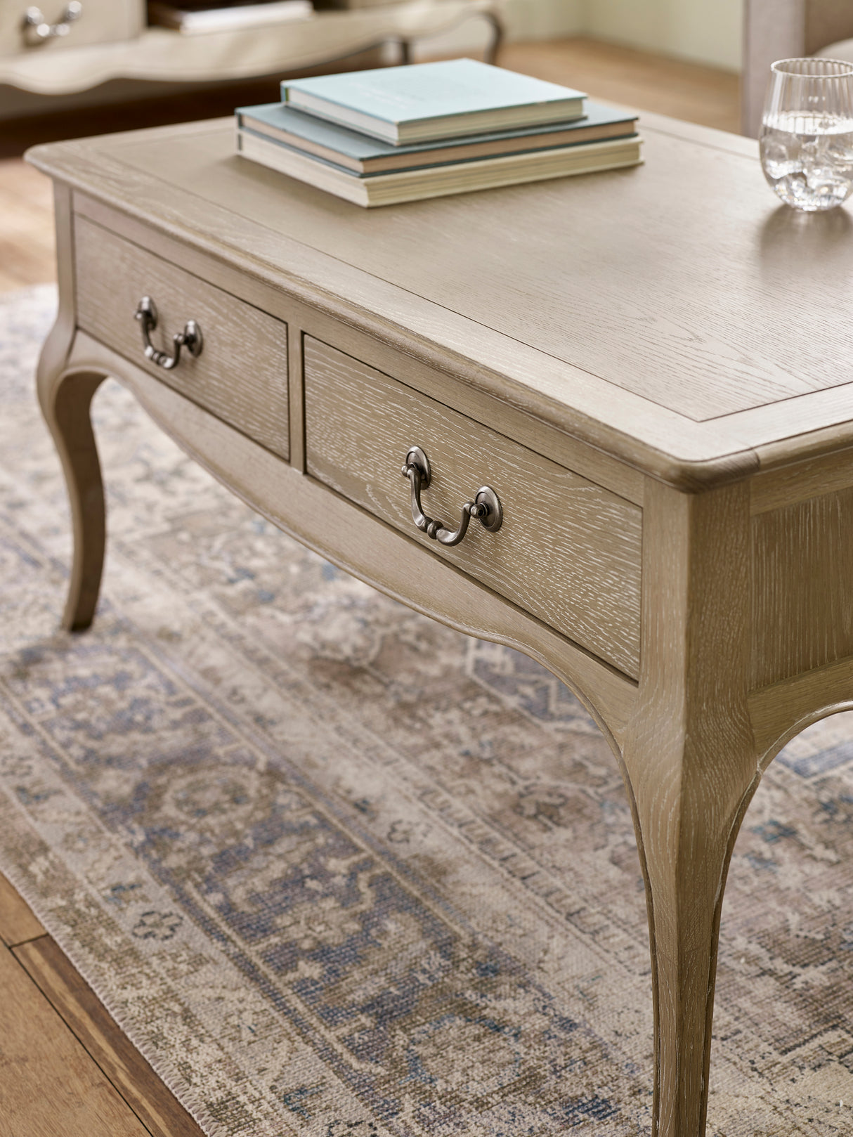 Camille French Style Rectangular Coffee Table