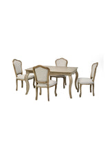 Camille French Style Rectangular 4-6 Seater Extending Dining Table