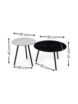 Casper Round Side Tables (Set of 2)