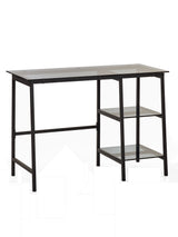 Chicago Glass Top Desk with Shelves