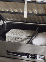 Clara Upholstered TV Ottoman Storage Bed
