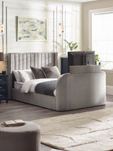 Clara Upholstered TV Ottoman Storage Bed