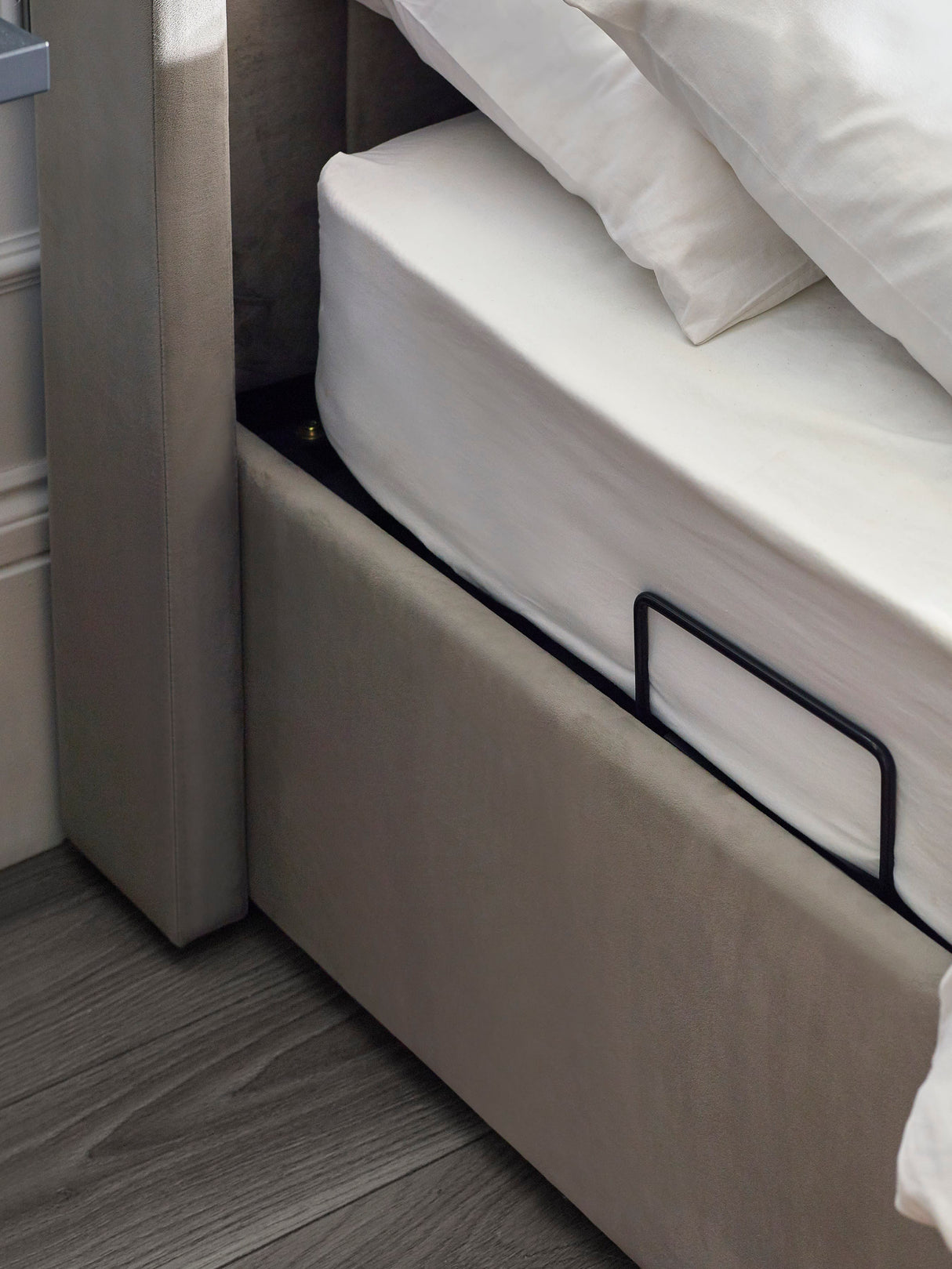 Clara Upholstered TV Ottoman Storage Bed