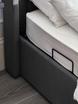 Clara Upholstered TV Ottoman Storage Bed