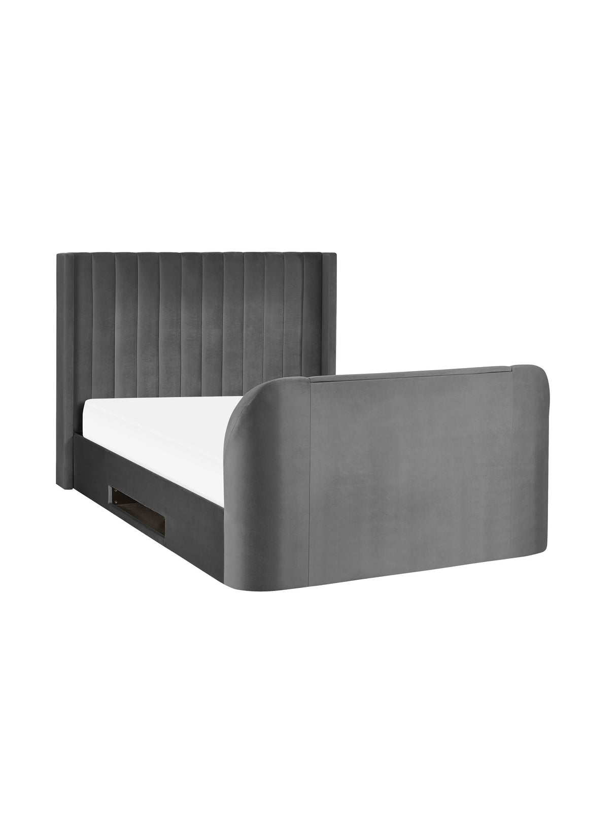 Clara Upholstered TV Ottoman Storage Bed