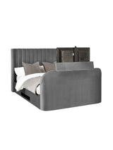 Clara Upholstered TV Ottoman Storage Bed