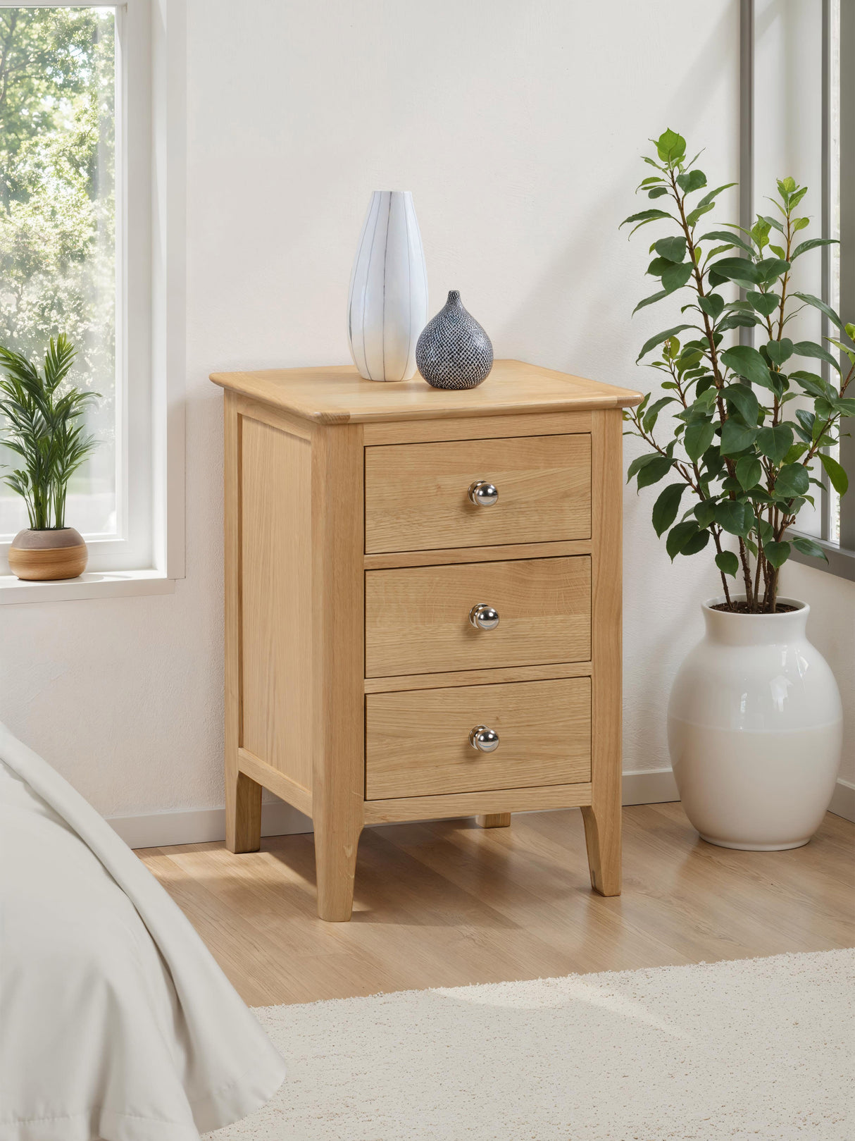 Cotswold 3 Drawer Bedside Table