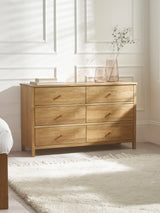 Coxmoor 6 Drawer Wide Chest
