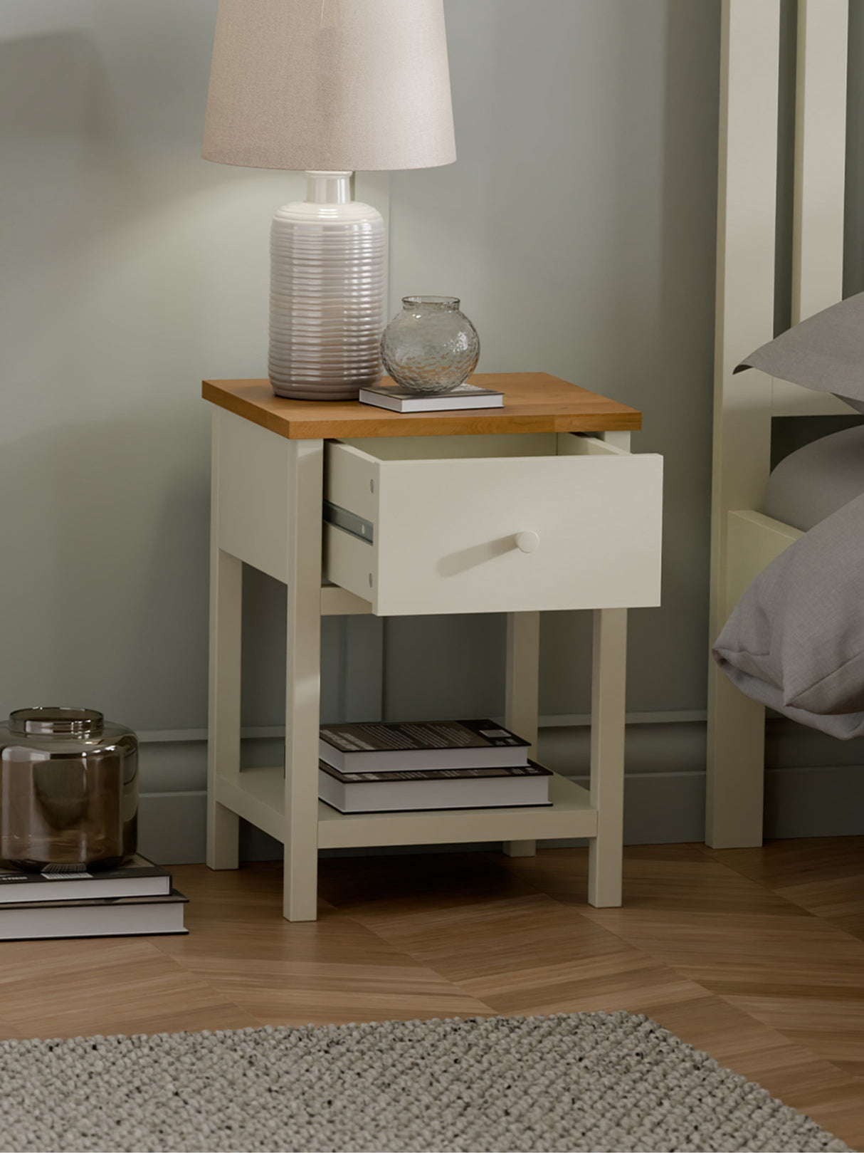 Coxmoor 1 Drawer Bedside Table