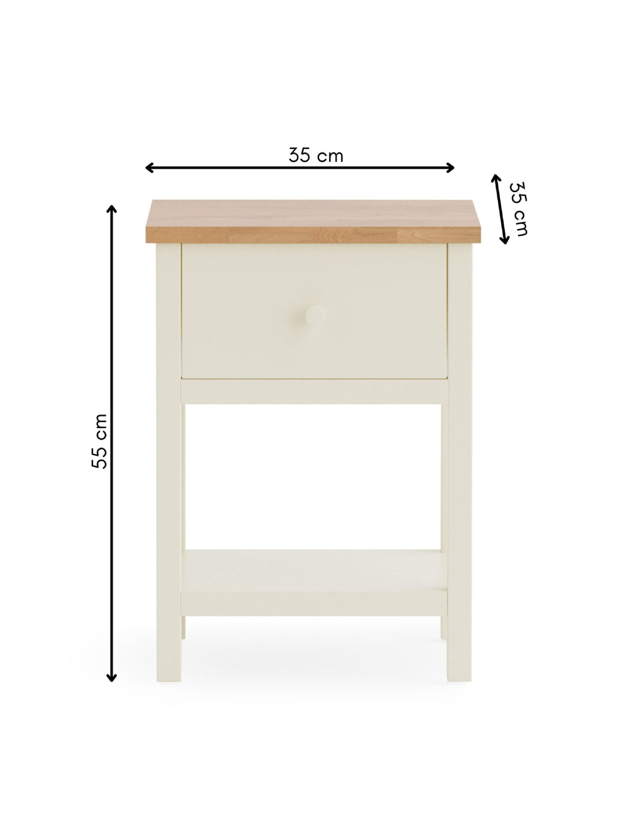 Coxmoor 1 Drawer Bedside Table