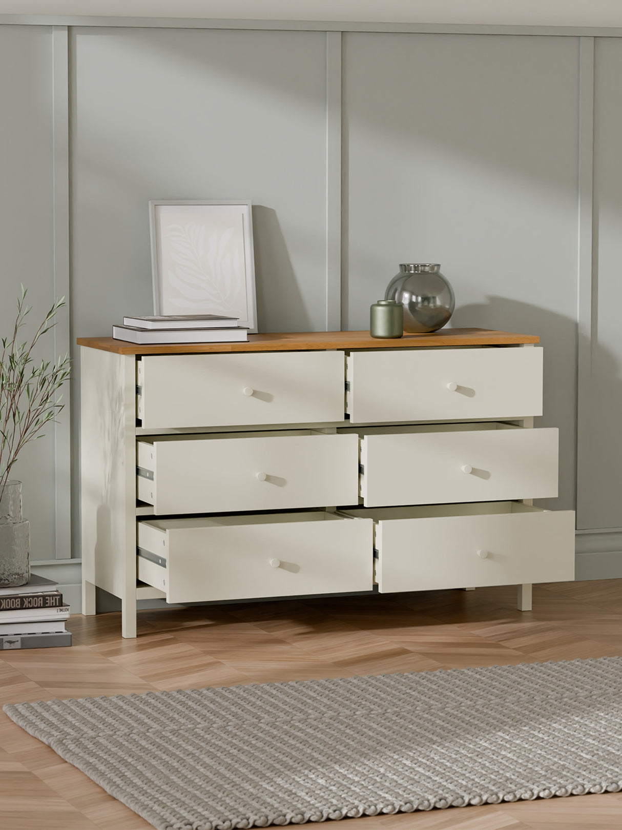Coxmoor 6 Drawer Wide Chest