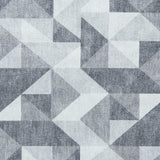 Coral H1057 Grey Modern Washable Rug