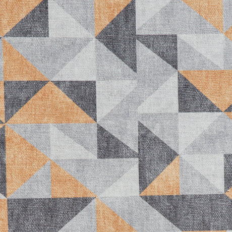 Coral H1057 Yellow/Grey Modern Washable Rug